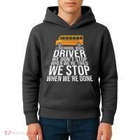 School Bus Driver Never Tired Quote Kids Hoodie thumb 4