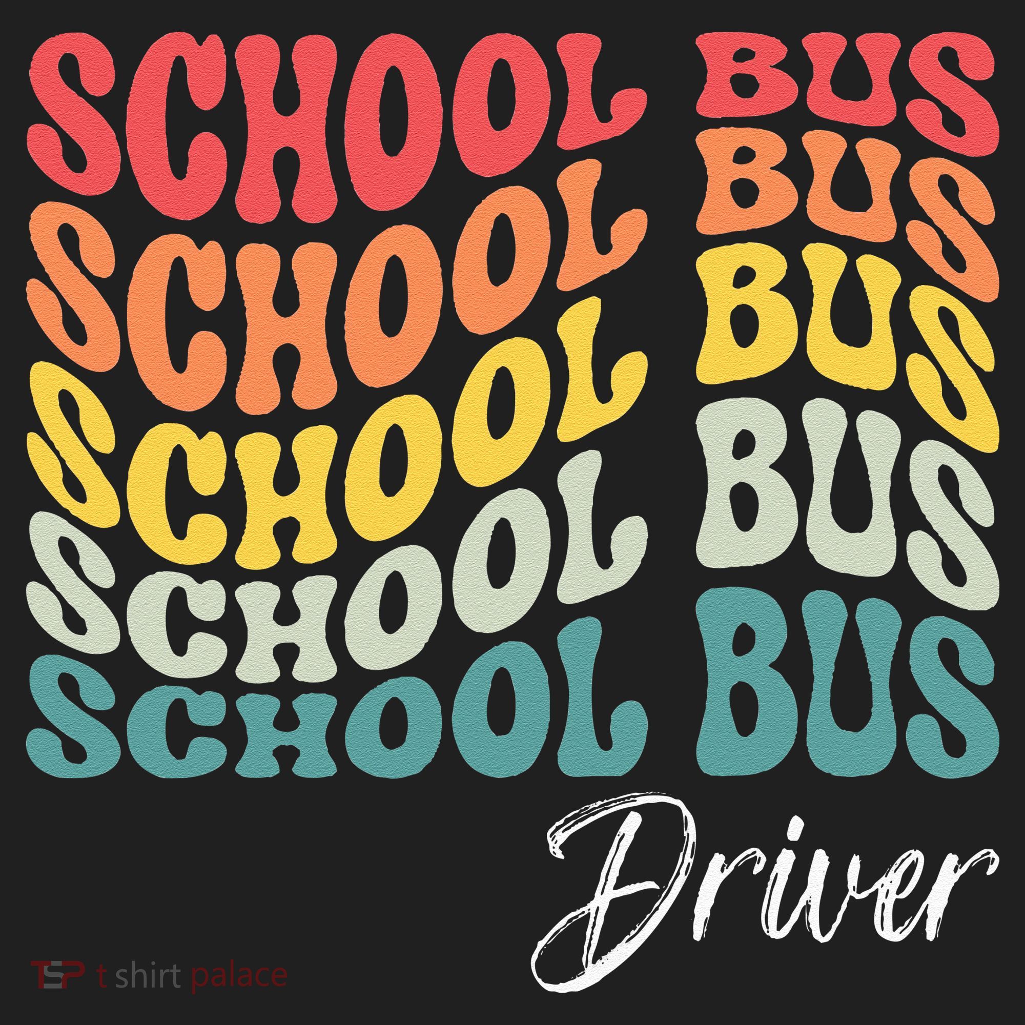 School Bus Driver Groovy Retro Funny Back To School Women's Sweatshirt