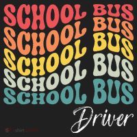 School Bus Driver Groovy Retro Funny Back To School Beanie thumb 2