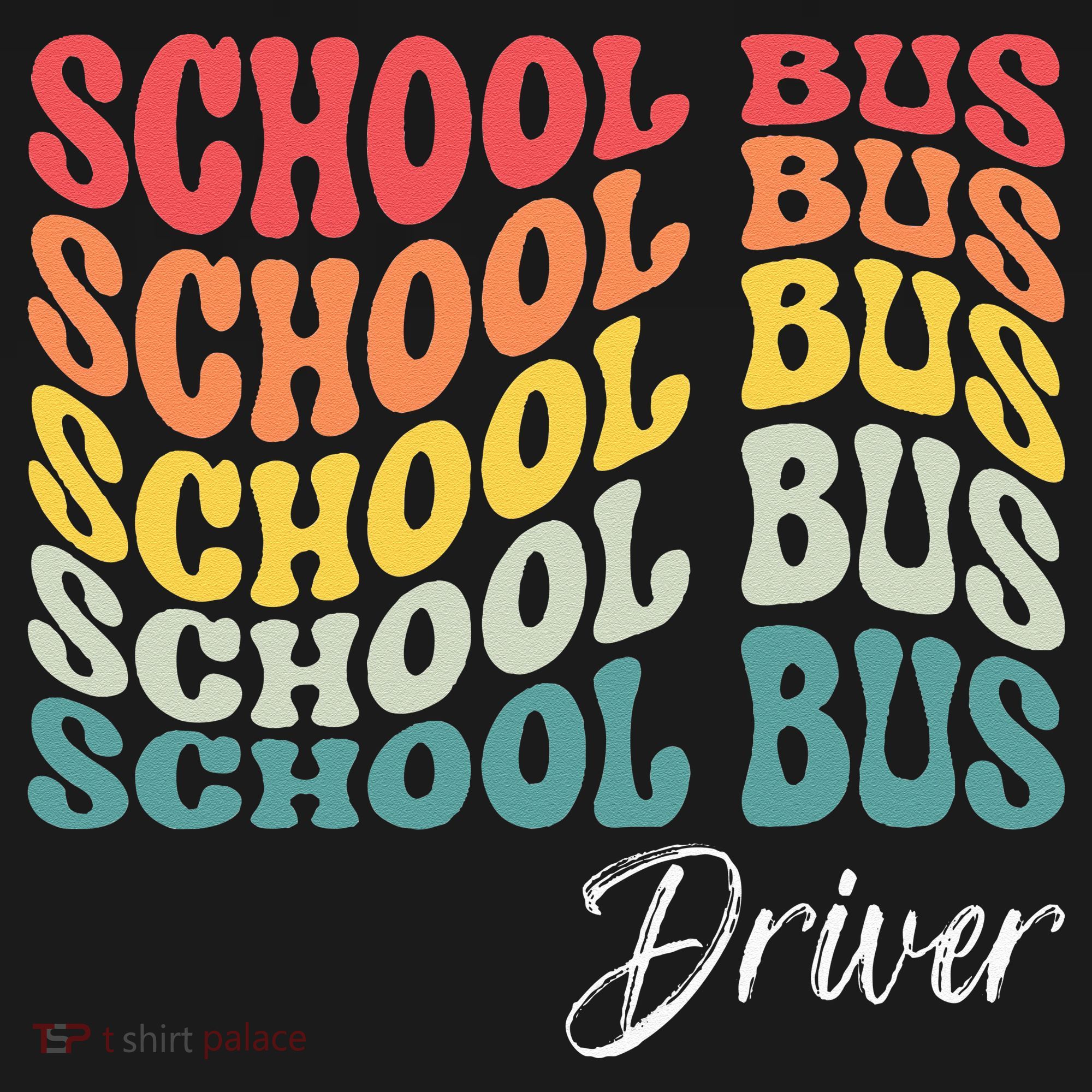 School Bus Driver Groovy Retro Funny Back To School Women's Hoodie