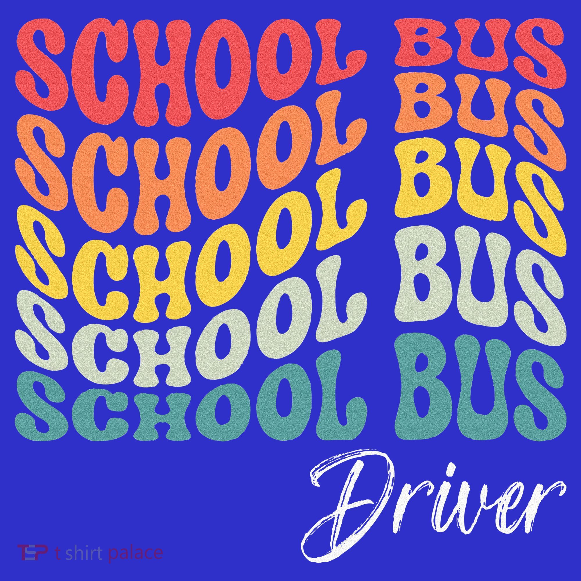 School Bus Driver Groovy Retro Funny Back To School Mousepad