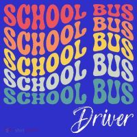 School Bus Driver Groovy Retro Funny Back To School Women's T-Shirt thumb 6