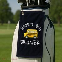 School bus driver Funny Novelty School Bus Driver Golf Towel thumb 2