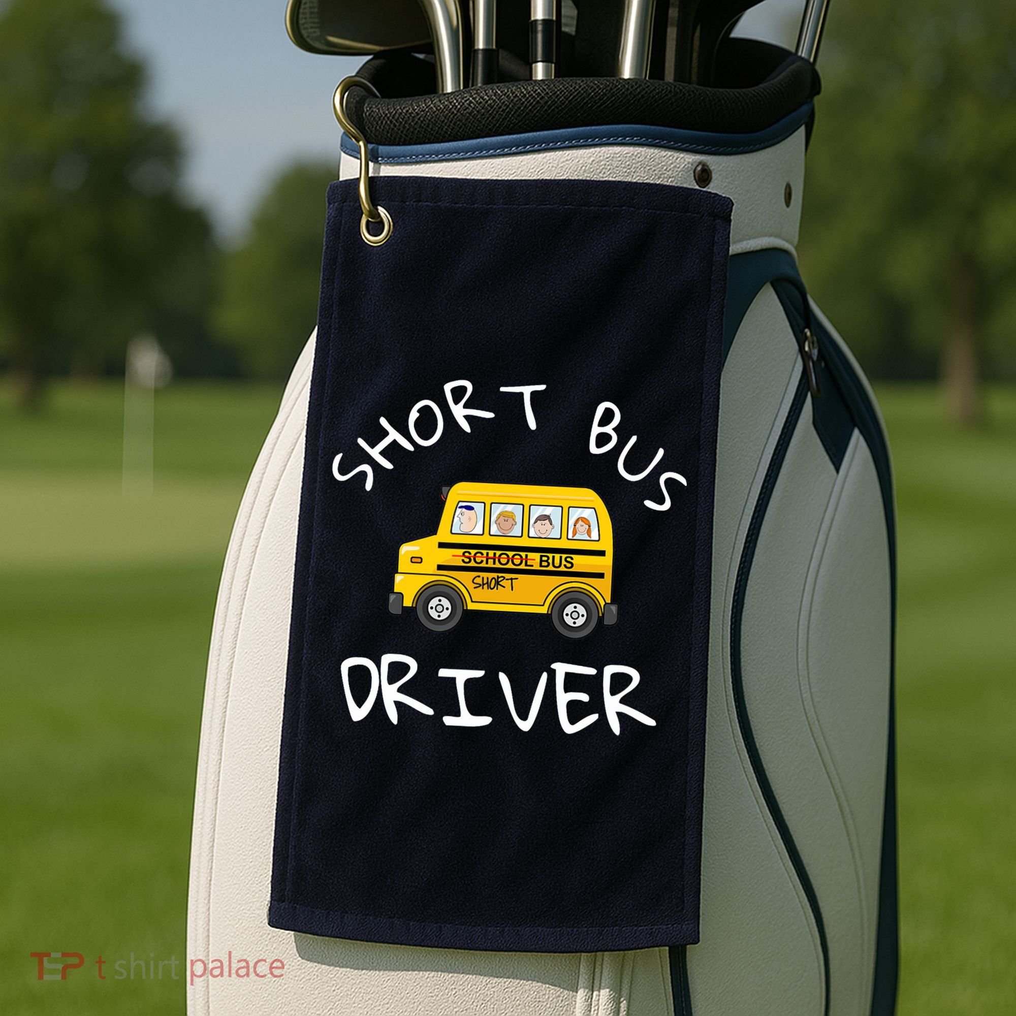 School bus driver Funny Novelty School Bus Driver Golf Towel