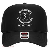 S Back Do Not Pet Emotional Support Husband Funny Hat thumb 0