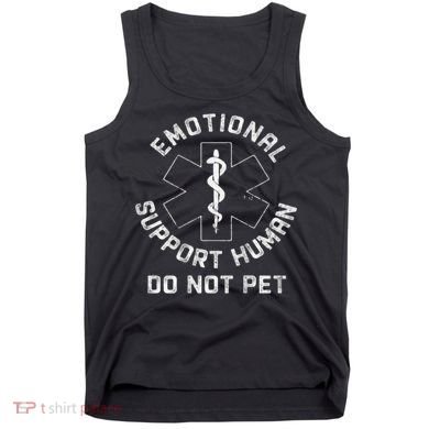 S Back Do Not Pet Emotional Support Husband Funny Tank Top
