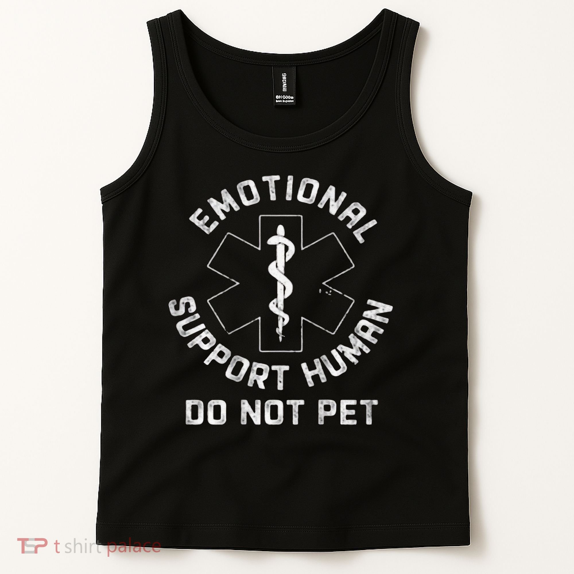 S Back Do Not Pet Emotional Support Husband Funny Tank Top
