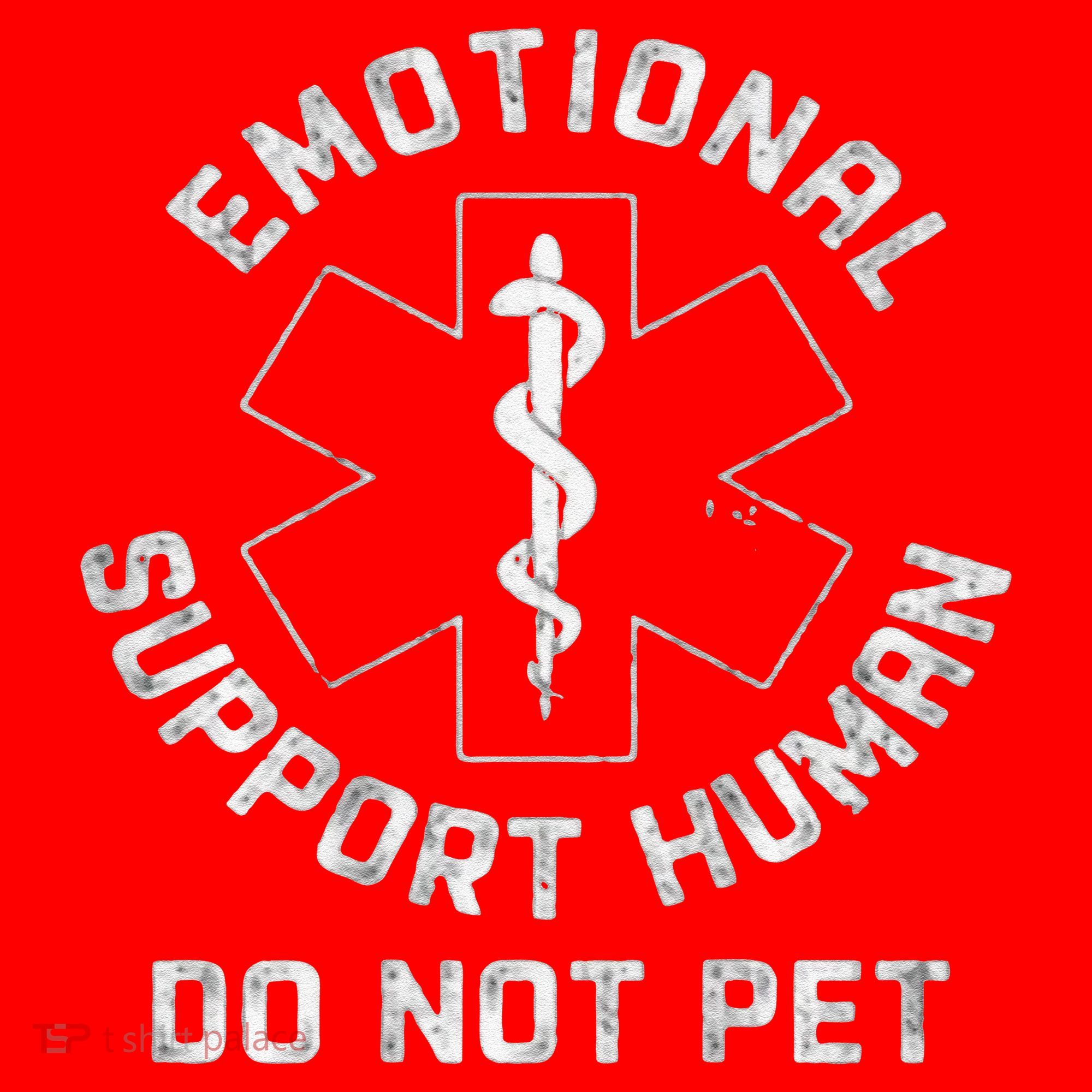 S Back Do Not Pet Emotional Support Husband Funny Santa Hat