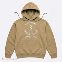 S Back Do Not Pet Emotional Support Husband Funny Hoodie thumb 0
