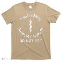 S Back Do Not Pet Emotional Support Husband Funny T-Shirt thumb 0