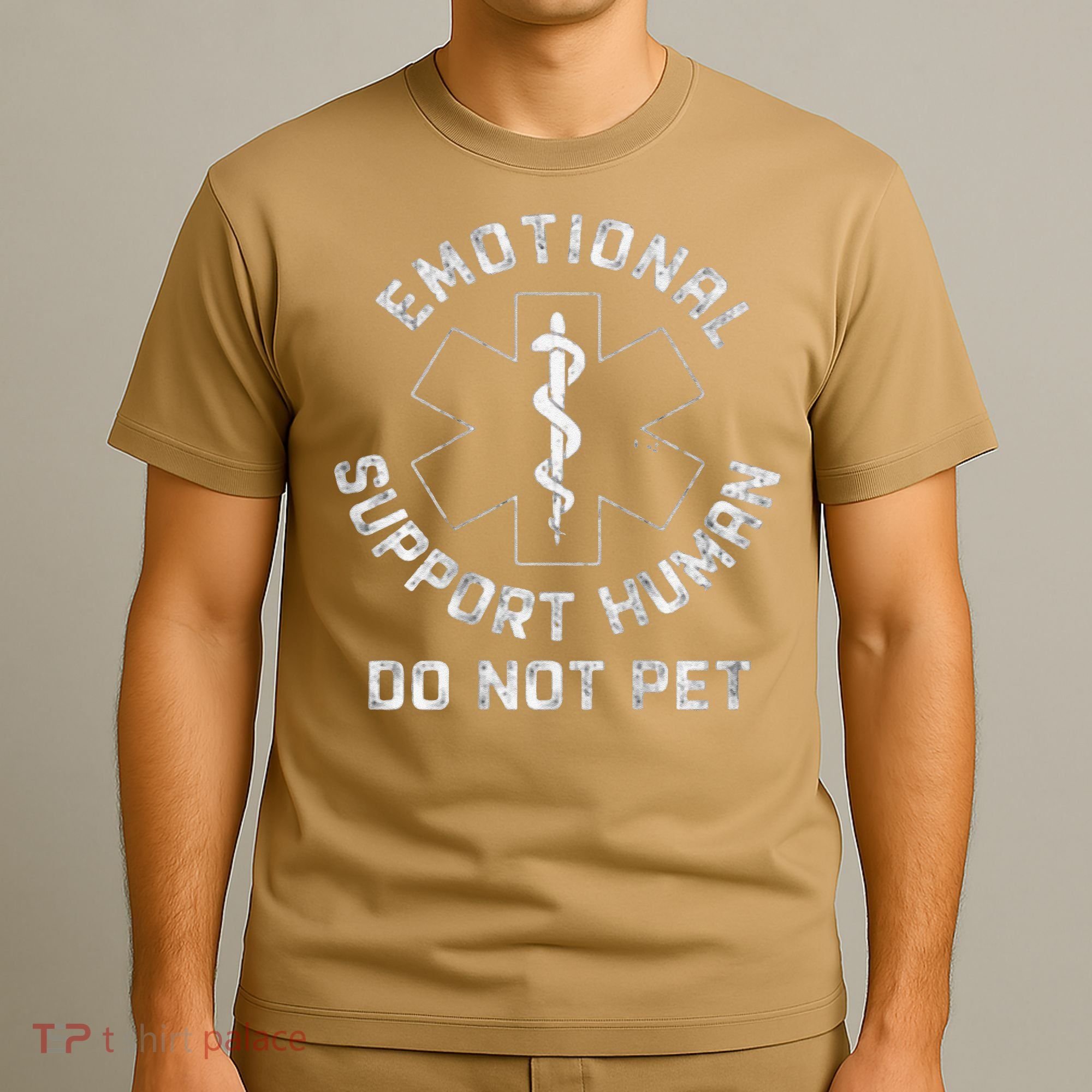 S Back Do Not Pet Emotional Support Husband Funny T-Shirt
