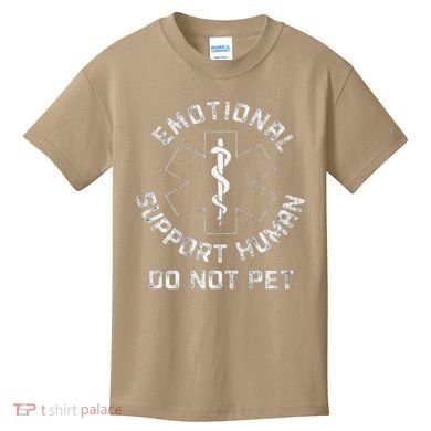 S Back Do Not Pet Emotional Support Husband Funny Kids T-Shirt