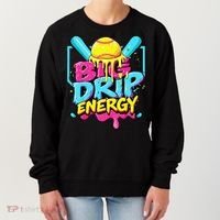 Softball Big Drip Energy Ice Cream Dripping Softball Women's Sweatshirt thumb 0