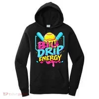 Softball Big Drip Energy Ice Cream Dripping Softball Women's Hoodie thumb 0