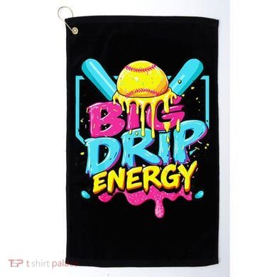 Softball Big Drip Energy Ice Cream Dripping Softball Golf Towel