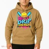 Softball Big Drip Energy Ice Cream Dripping Softball Hoodie thumb 2