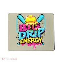 Softball Big Drip Energy Ice Cream Dripping Softball Mousepad thumb 0