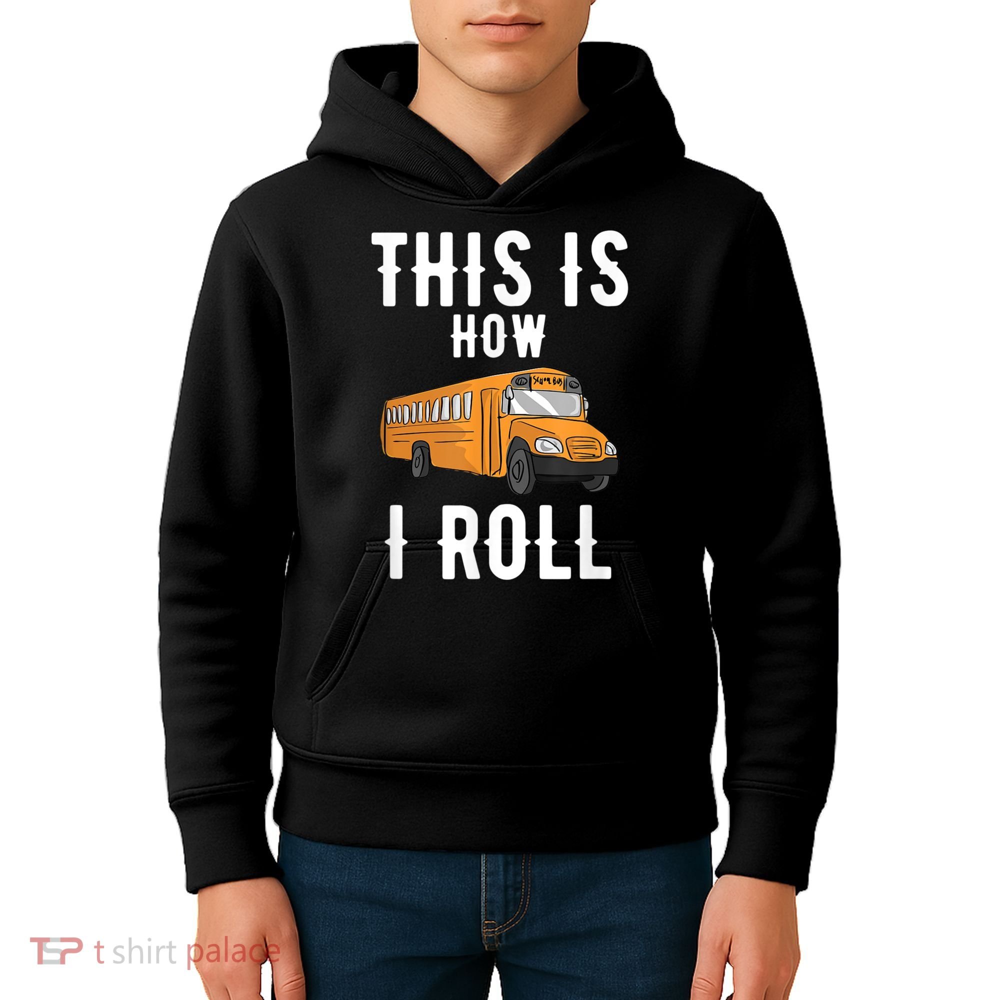 School Bus Driver This How I Roll Gift Kids Hoodie
