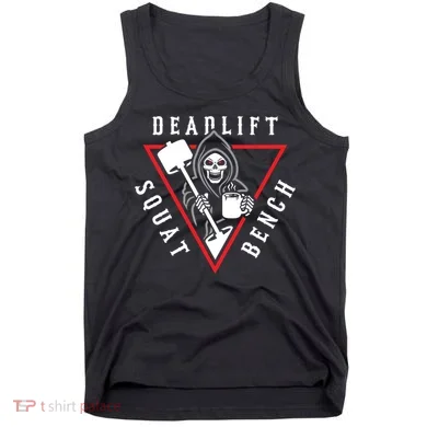 Squat Bench Deadlift Grim Reaper Tank Top