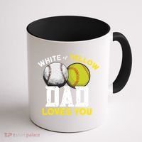 Softball Baseball Dad Gift Softballgiftbaseball Player Softball Meaningful Gift Coffee Mug thumb 1