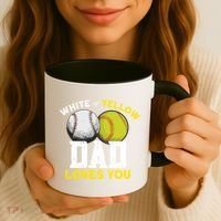 Softball Baseball Dad Gift Softballgiftbaseball Player Softball Meaningful Gift Coffee Mug thumb 3