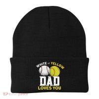 Softball Baseball Dad Gift Softballgiftbaseball Player Softball Meaningful Gift Beanie thumb 0