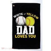 Softball Baseball Dad Gift Softballgiftbaseball Player Softball Meaningful Gift Golf Towel thumb 0