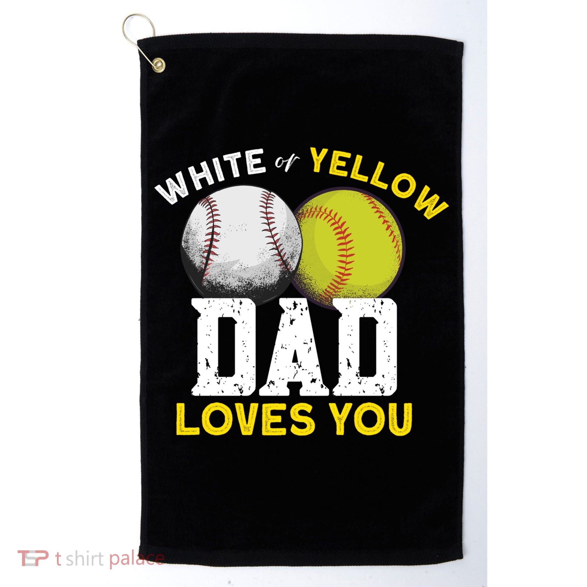 Softball Baseball Dad Gift Softballgiftbaseball Player Softball Meaningful Gift Golf Towel