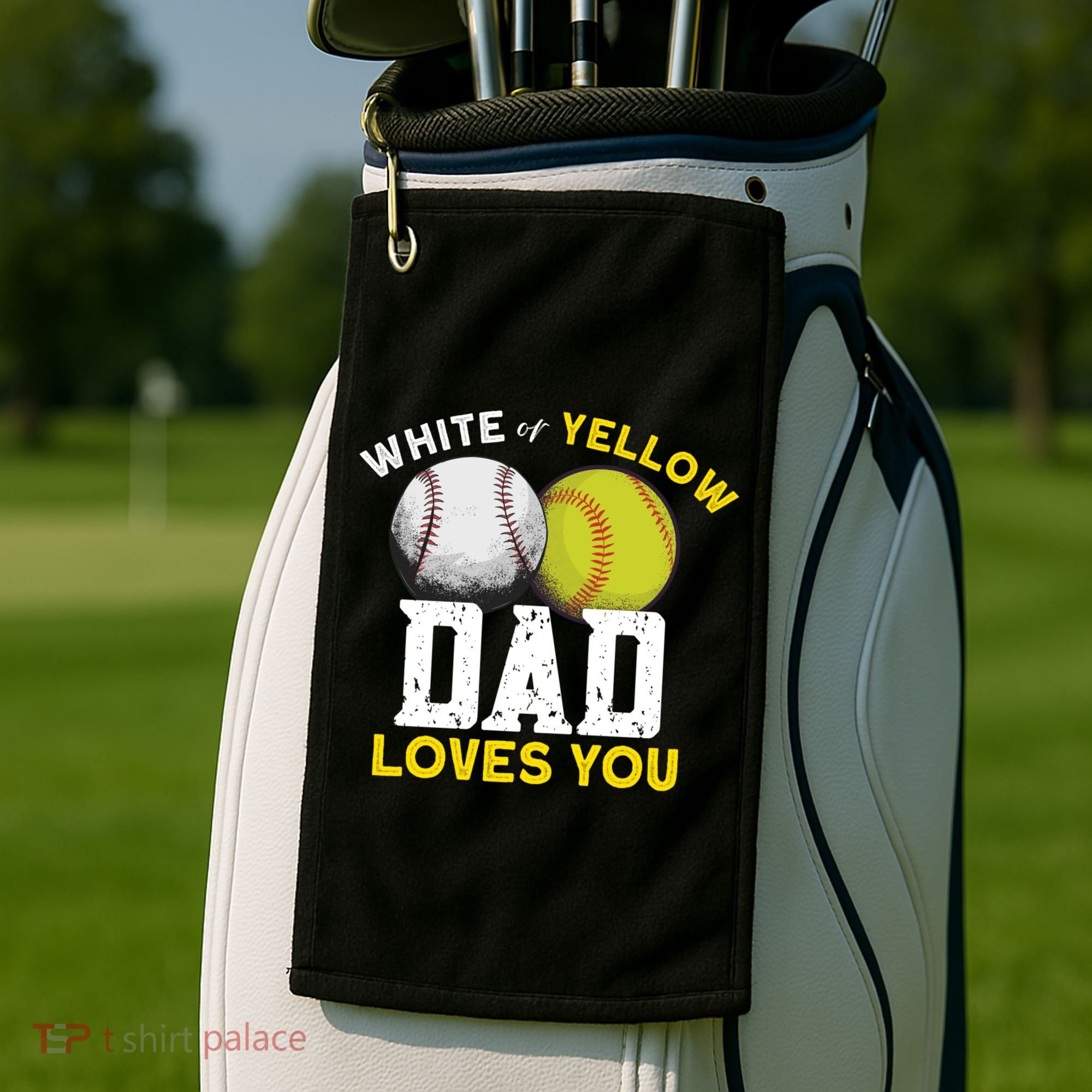 Softball Baseball Dad Gift Softballgiftbaseball Player Softball Meaningful Gift Golf Towel