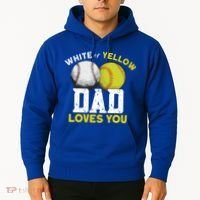 Softball Baseball Dad Gift Softballgiftbaseball Player Softball Meaningful Gift Hoodie thumb 2