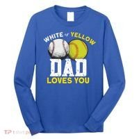 Softball Baseball Dad Gift Softballgiftbaseball Player Softball Meaningful Gift Long Sleeve Shirt thumb 0