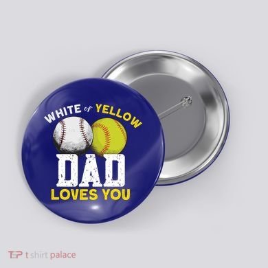 Softball Baseball Dad Gift Softballgiftbaseball Player Softball Meaningful Gift Button
