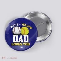 Softball Baseball Dad Gift Softballgiftbaseball Player Softball Meaningful Gift Button thumb 0