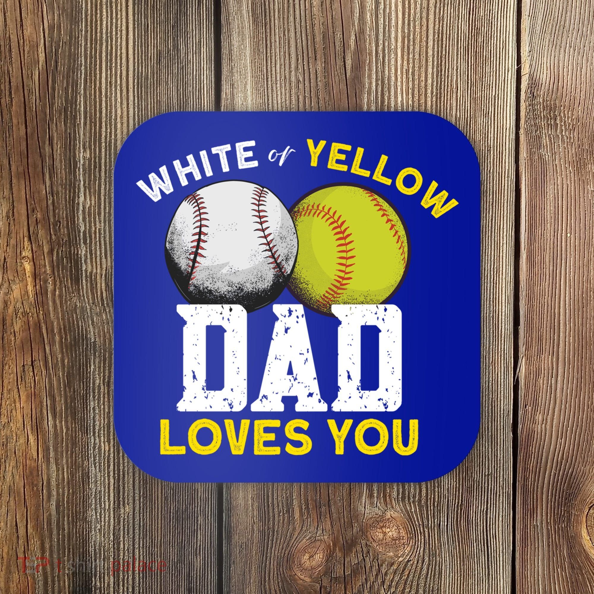 Softball Baseball Dad Gift Softballgiftbaseball Player Softball Meaningful Gift Coaster