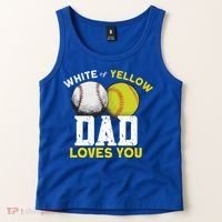 Softball Baseball Dad Gift Softballgiftbaseball Player Softball Meaningful Gift Tank Top thumb 2