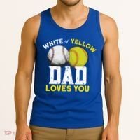 Softball Baseball Dad Gift Softballgiftbaseball Player Softball Meaningful Gift Tank Top thumb 3