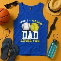 Softball Baseball Dad Gift Softballgiftbaseball Player Softball Meaningful Gift Tank Top thumb 4