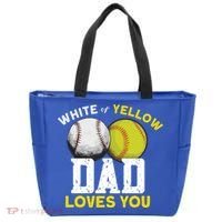 Softball Baseball Dad Gift Softballgiftbaseball Player Softball Meaningful Gift Tote Bag thumb 0