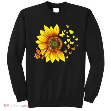 Sunflower Butterflies Design Sweatshirt