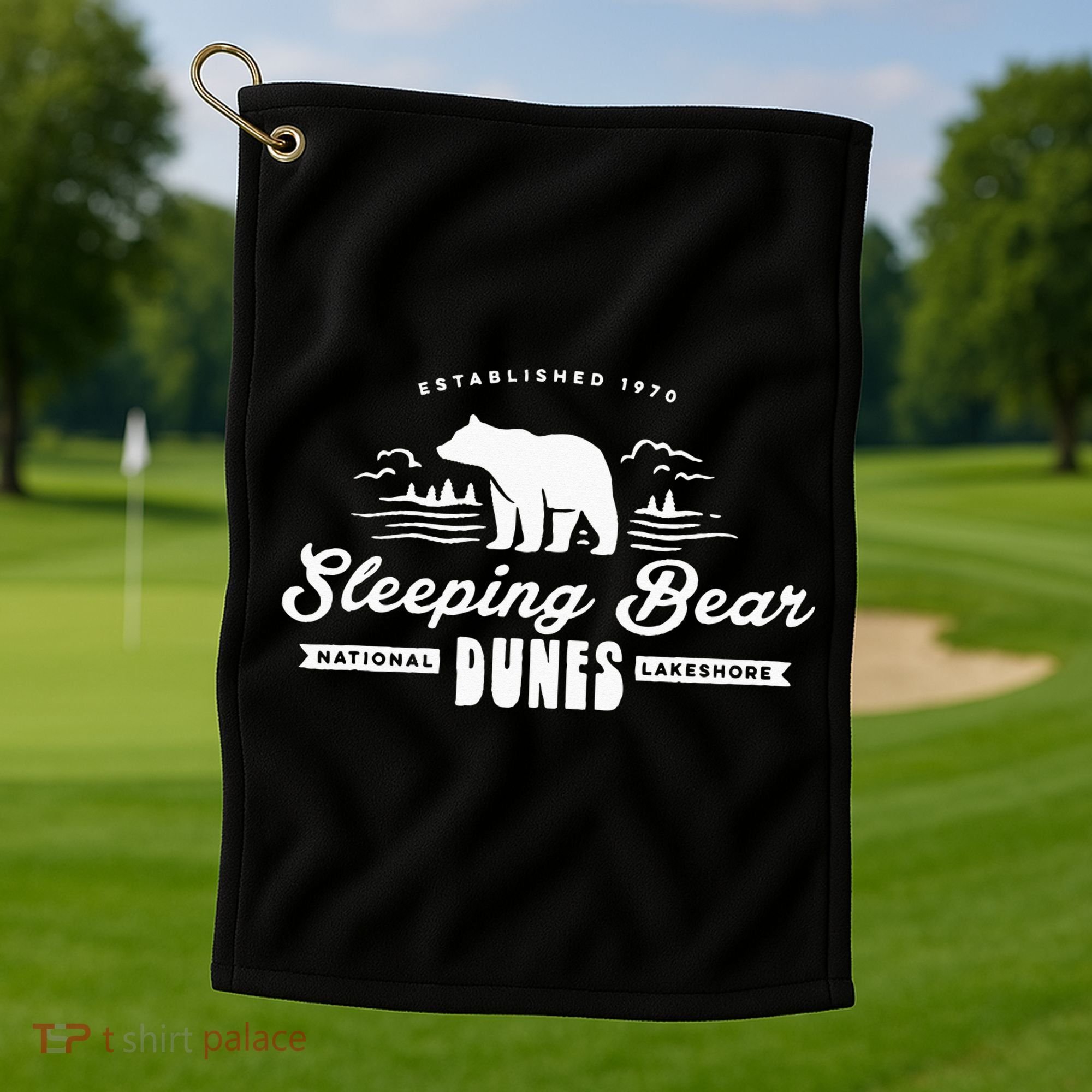 Sleeping Bear Dunes Michigan National Park Souvenir Golf Towel