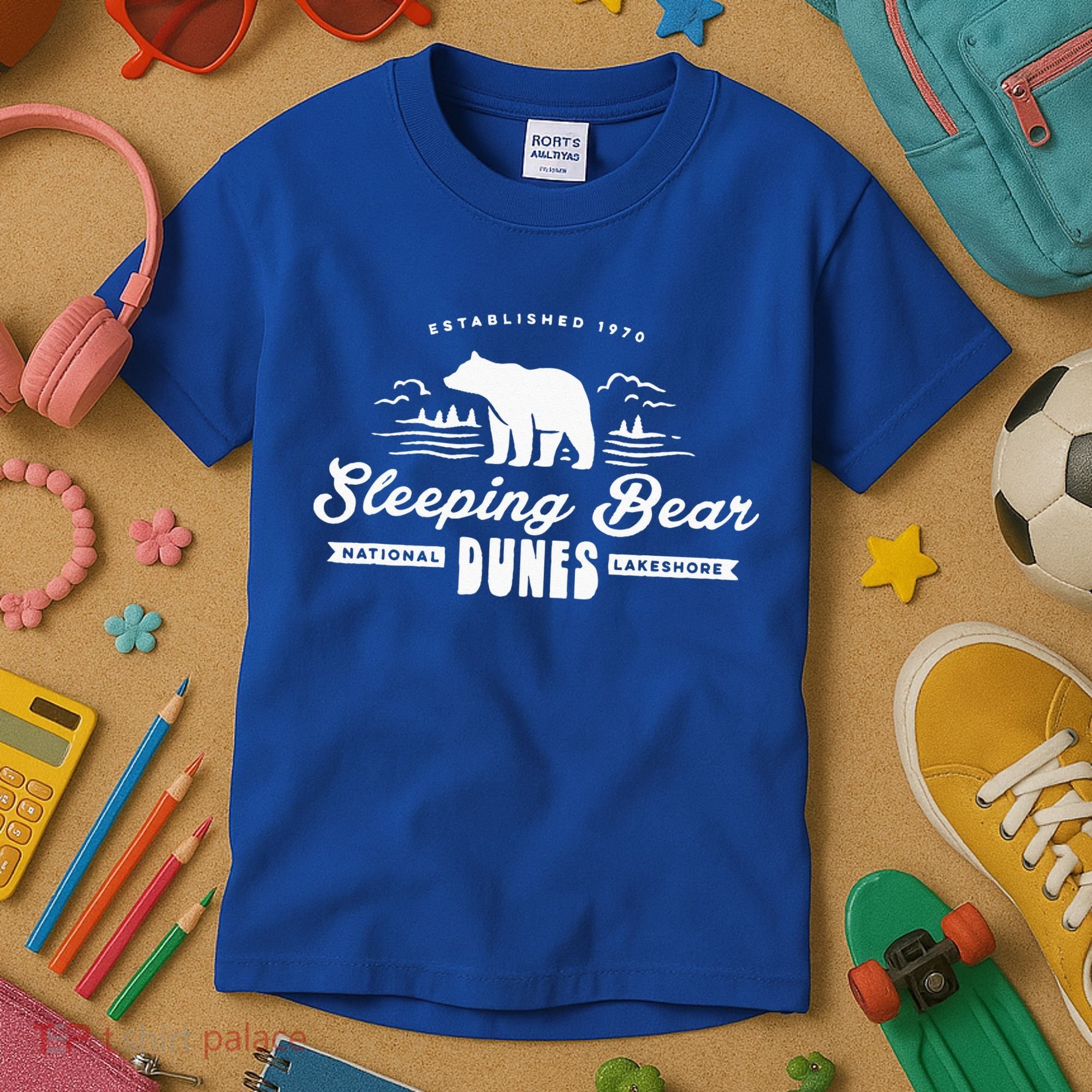 Sleeping Bear Dunes Michigan National Park Souvenir Kids T-Shirt