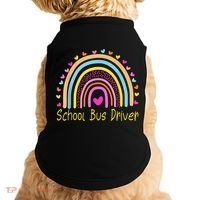 School Bus Driver Rainbow Doggie Tank thumb 0