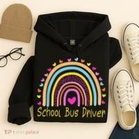 School Bus Driver Rainbow Hoodie thumb 4