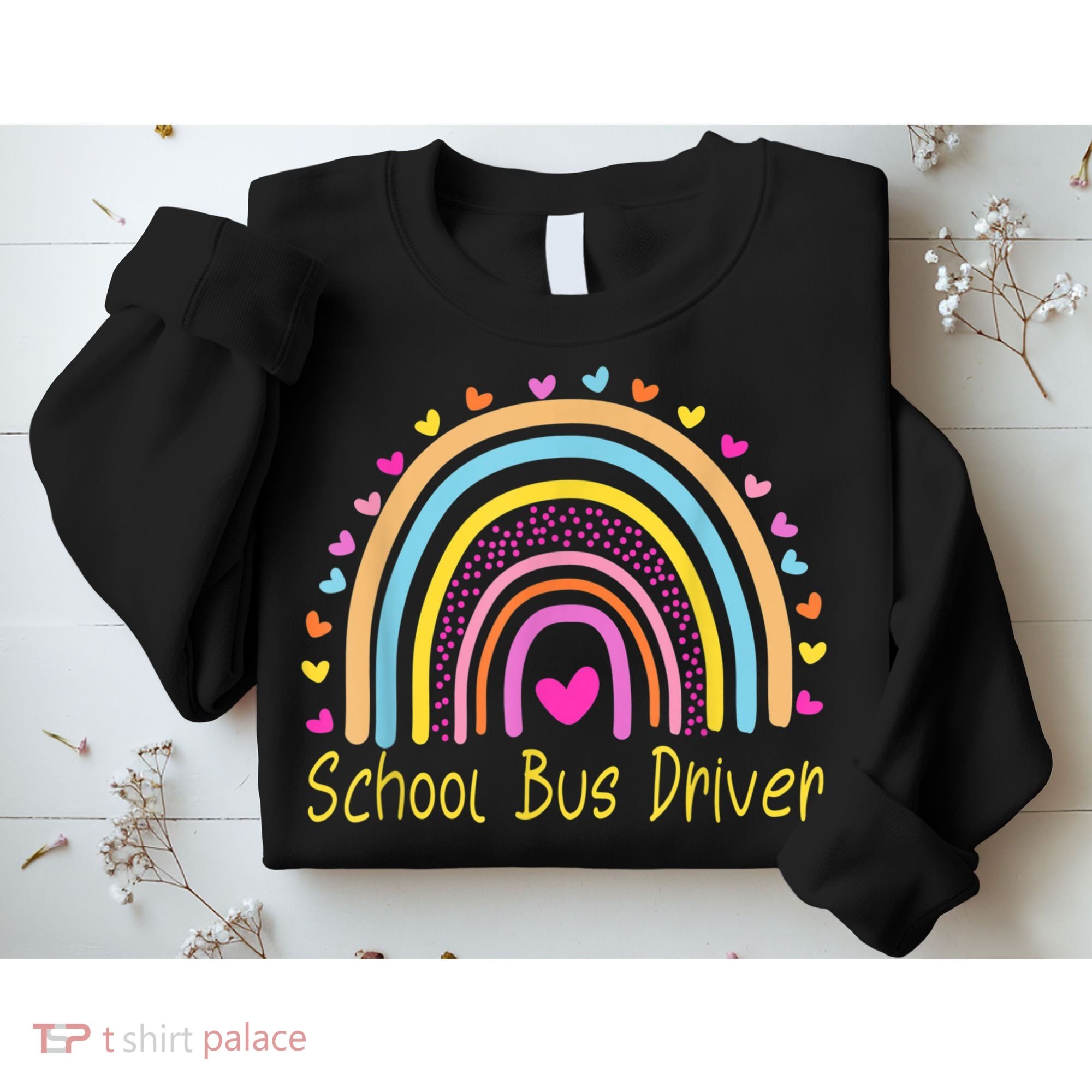 School Bus Driver Rainbow Sweatshirt