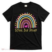 School Bus Driver Rainbow T-Shirt thumb 0