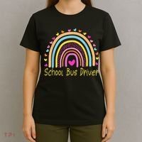 School Bus Driver Rainbow T-Shirt thumb 4