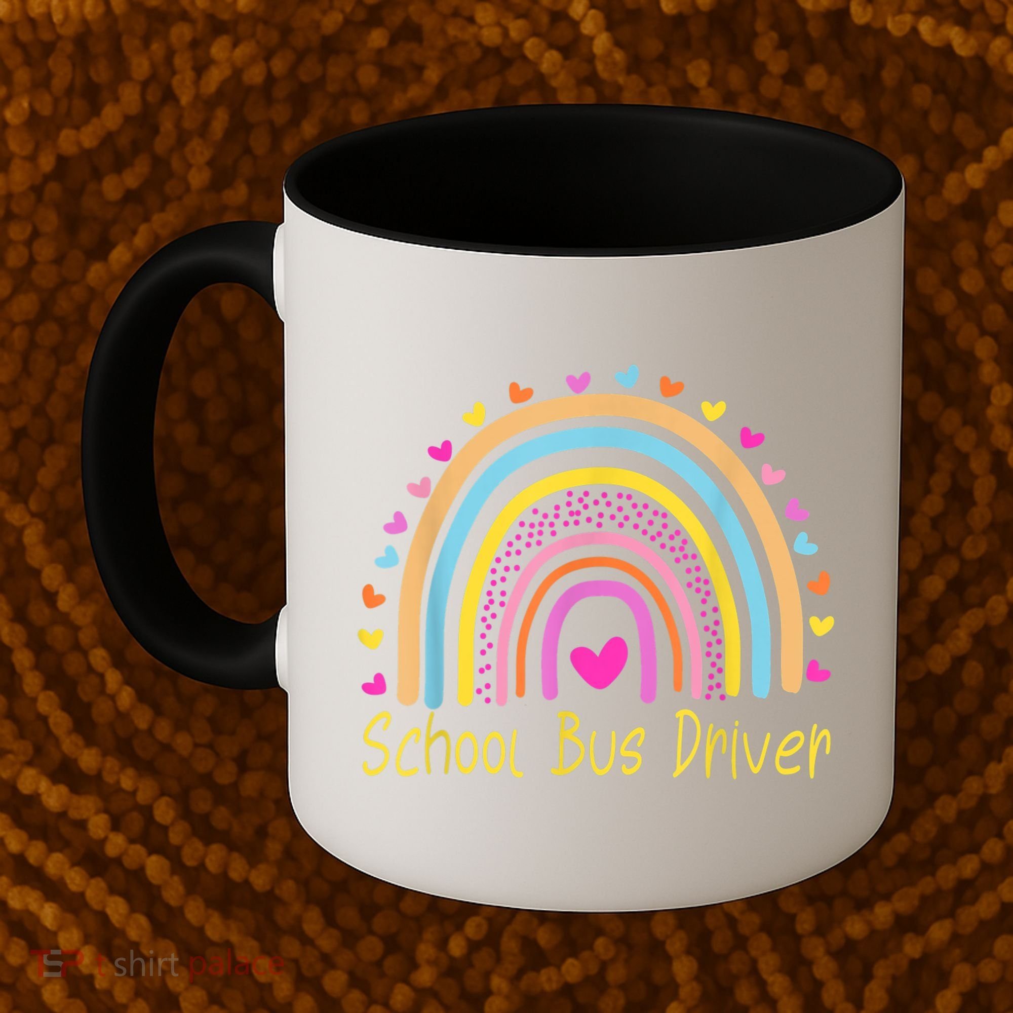 School Bus Driver Rainbow Coffee Mug