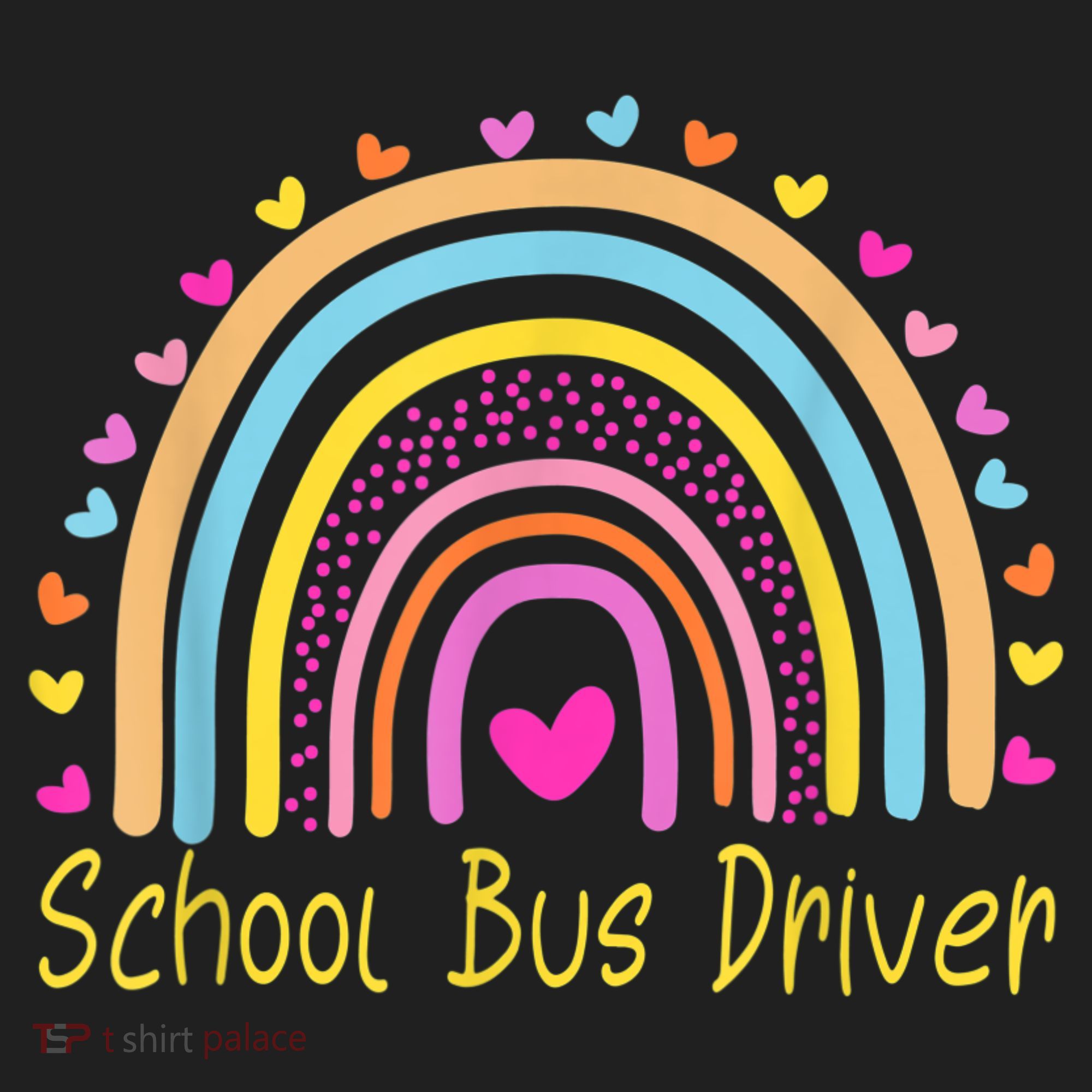 School Bus Driver Rainbow Beanie