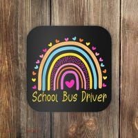 School Bus Driver Rainbow Coaster thumb 0