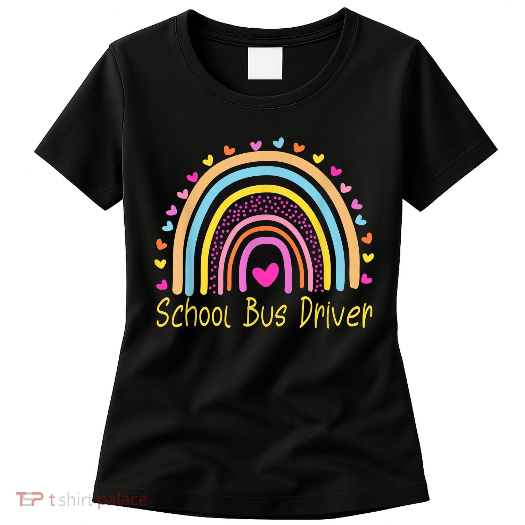 School Bus Driver Rainbow Women's T-Shirt